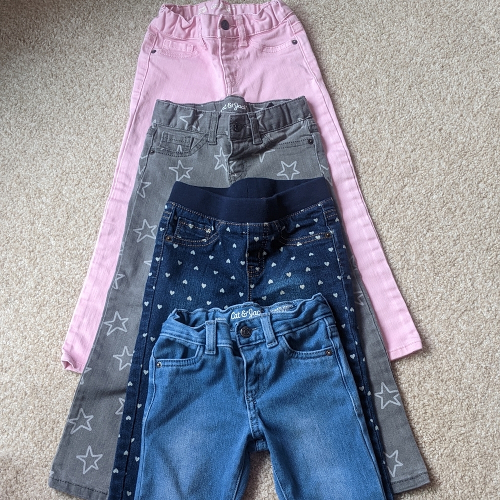 Lot of 4T cat and jack jeans